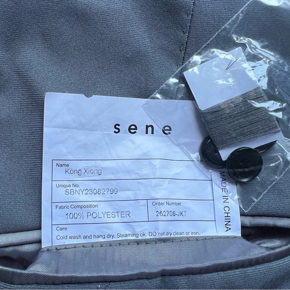 NEW Sene Sz 44 R Gray Soho Flex Tech Sport Coat Unstructured Blazer Travel Work - Picture 12 of 14